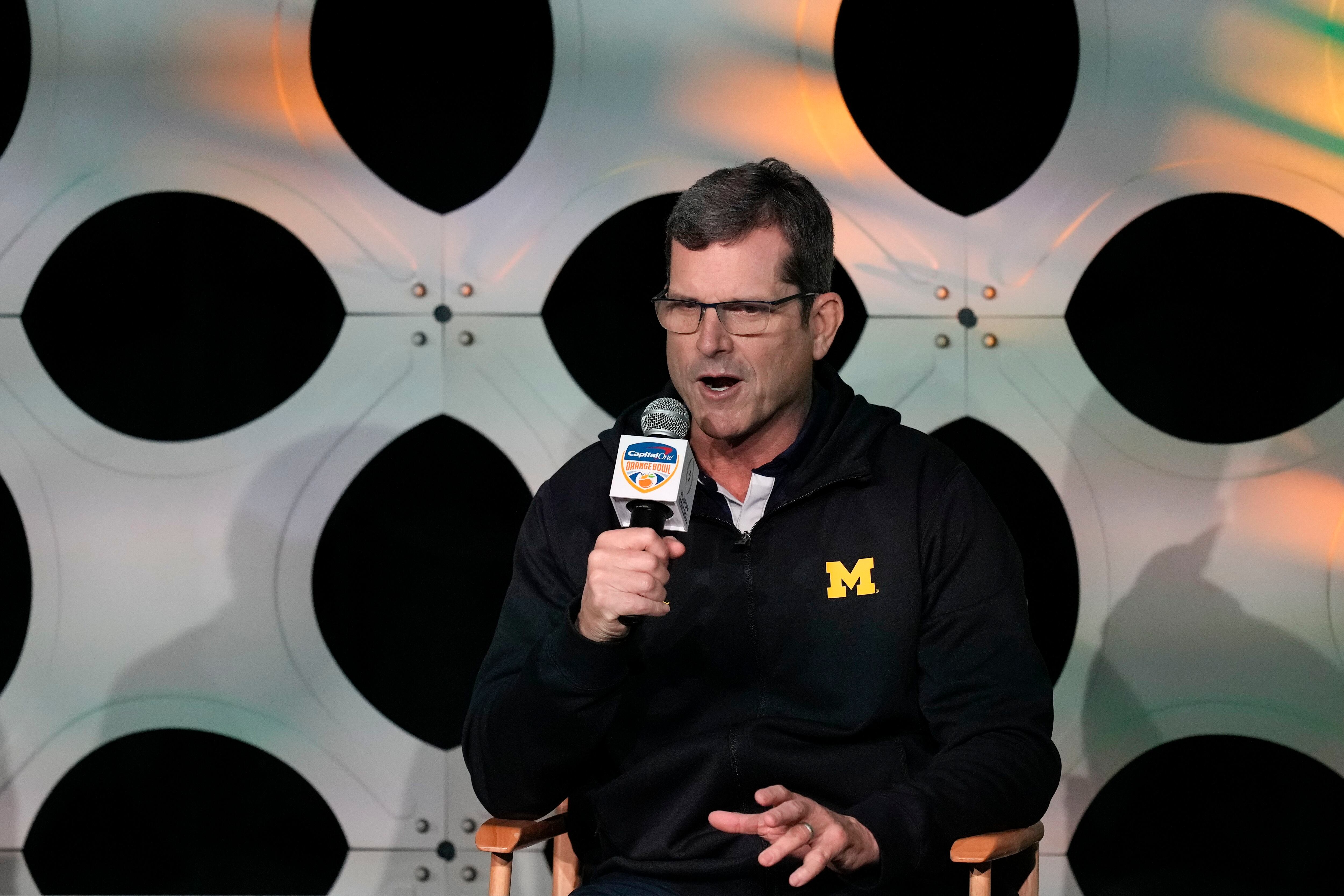 Jim Harbaugh updates status of Dax Hill ahead of Orange Bowl