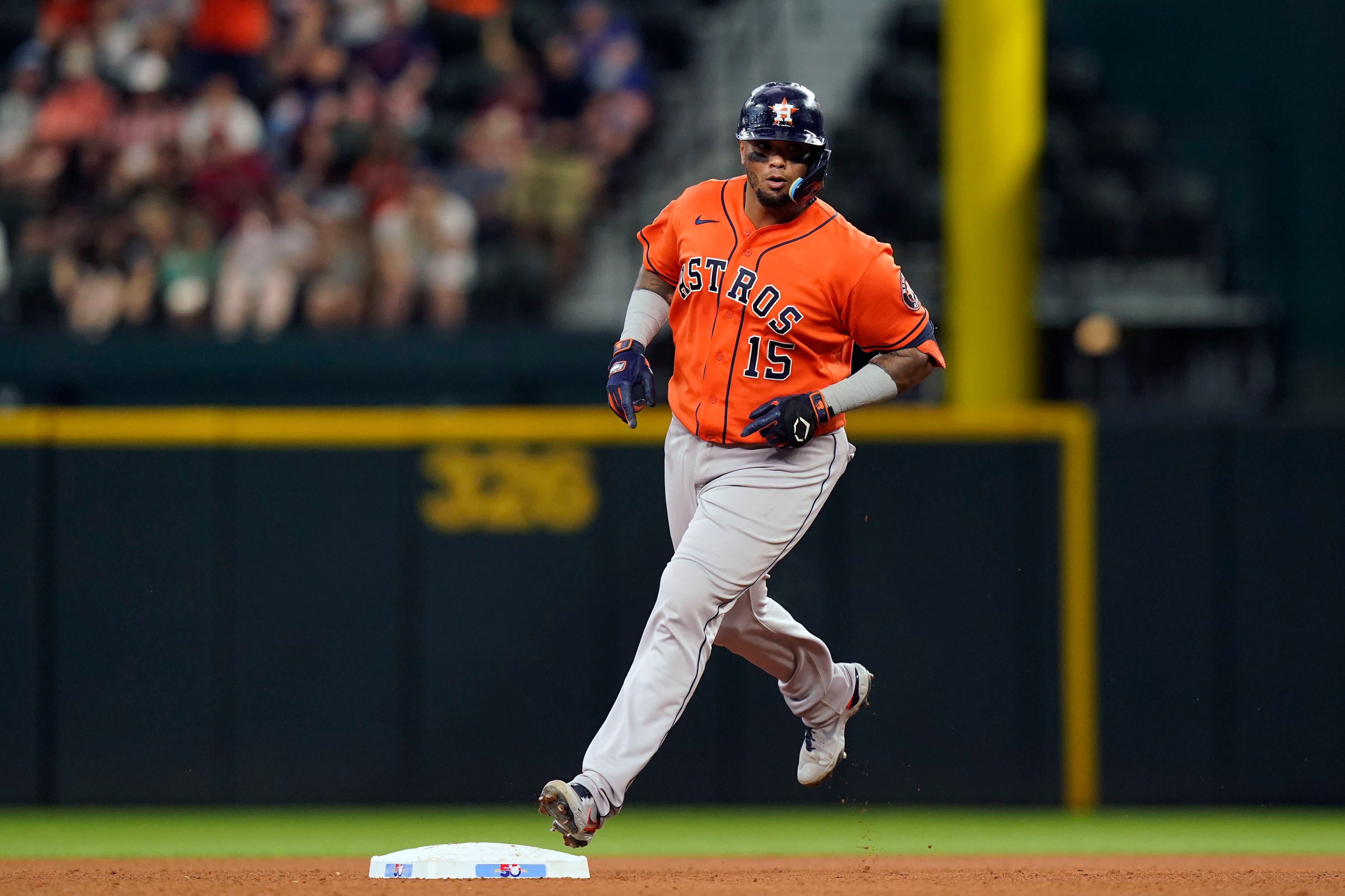 Maldonado's 3 RBIs lead Astros over A's 8-4 and into 1st