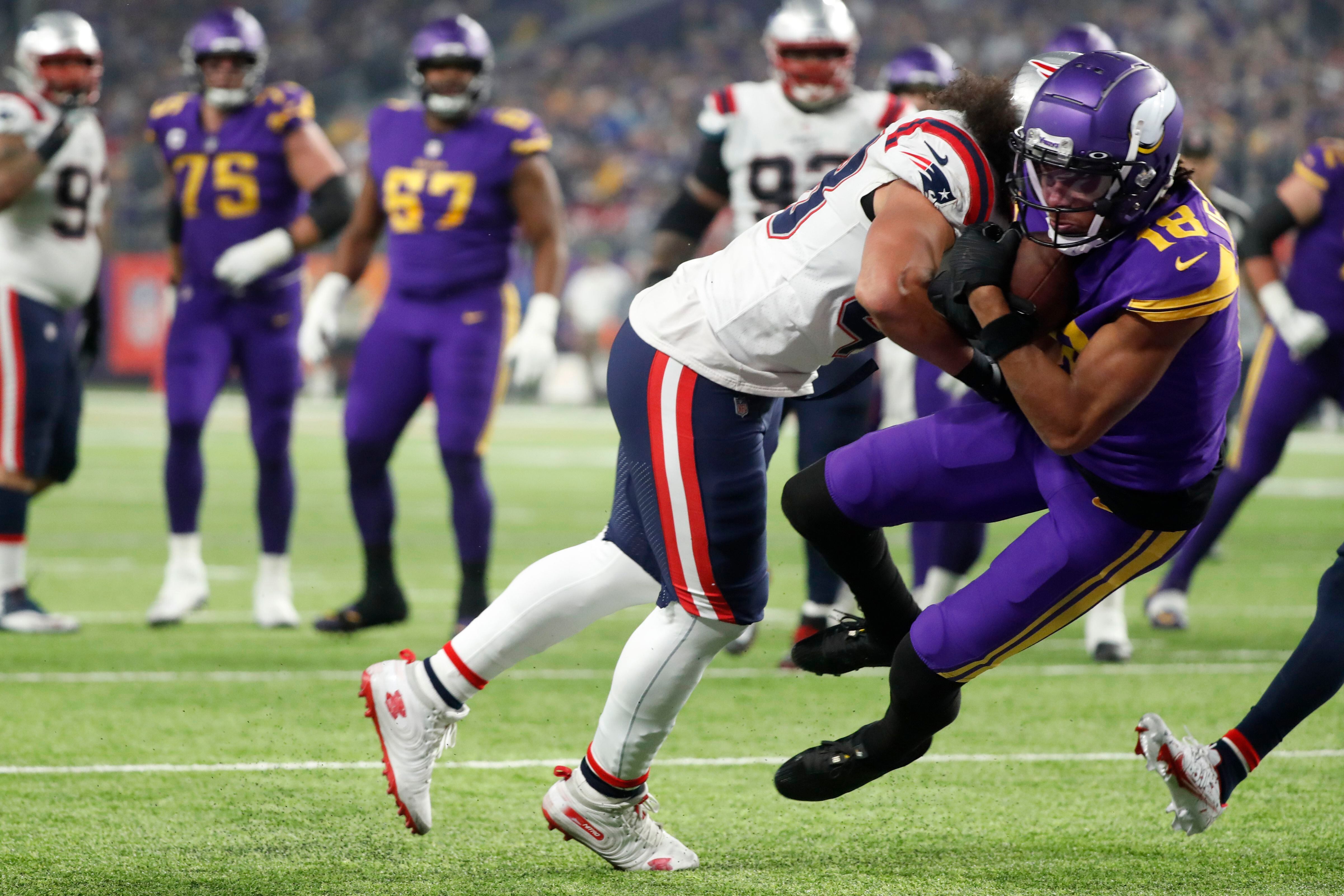 Vikings bounce back to defeat Patriots 33-26 in first home Thanksgiving game