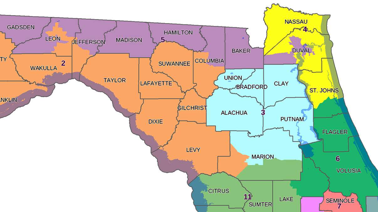 Florida 5Th Congressional District Map Florida's 5th Congressional District