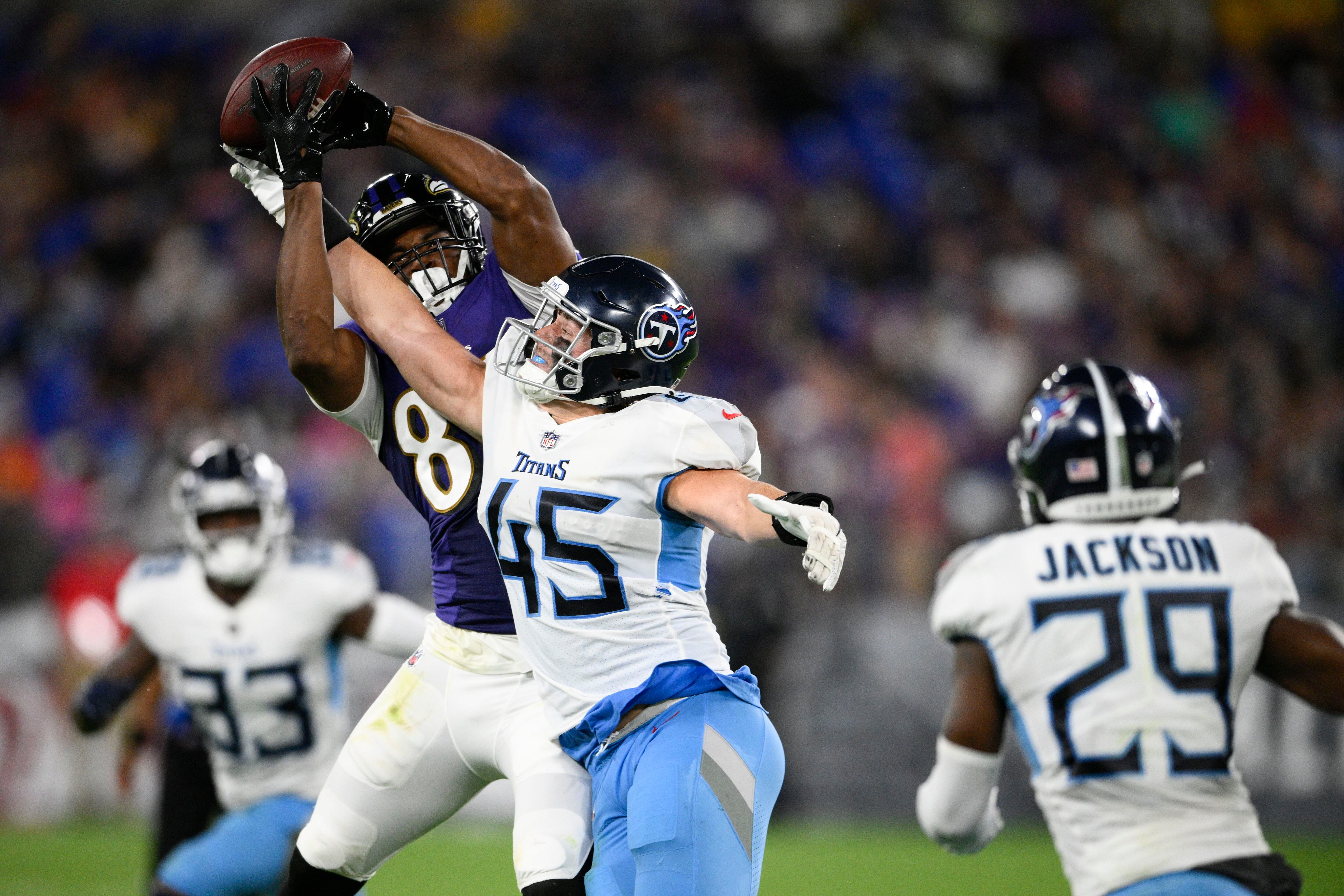 Ravens top Titans 23-10 for 21st straight preseason win - The San Diego  Union-Tribune