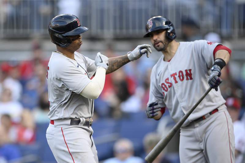 Cole, Carpenter send Yanks over Red Sox 13-2; Sale hurt
