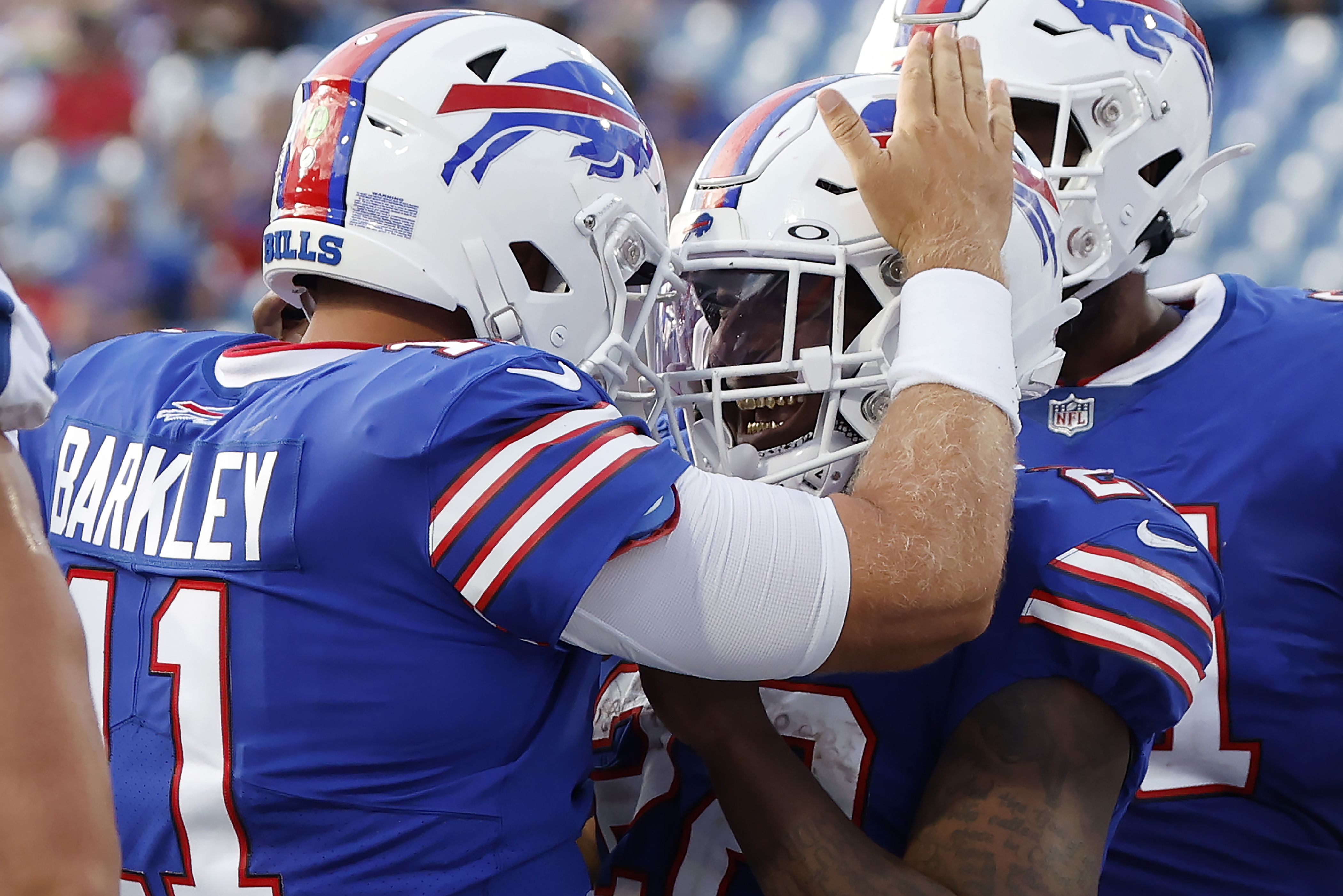 Buffalo Bills cornerback Christian Benford runs on the field during the  first half of a preseason NFL football game against the Denver Broncos in  Orchard Park, N.Y., Saturday, Aug. 20, 2022. (AP