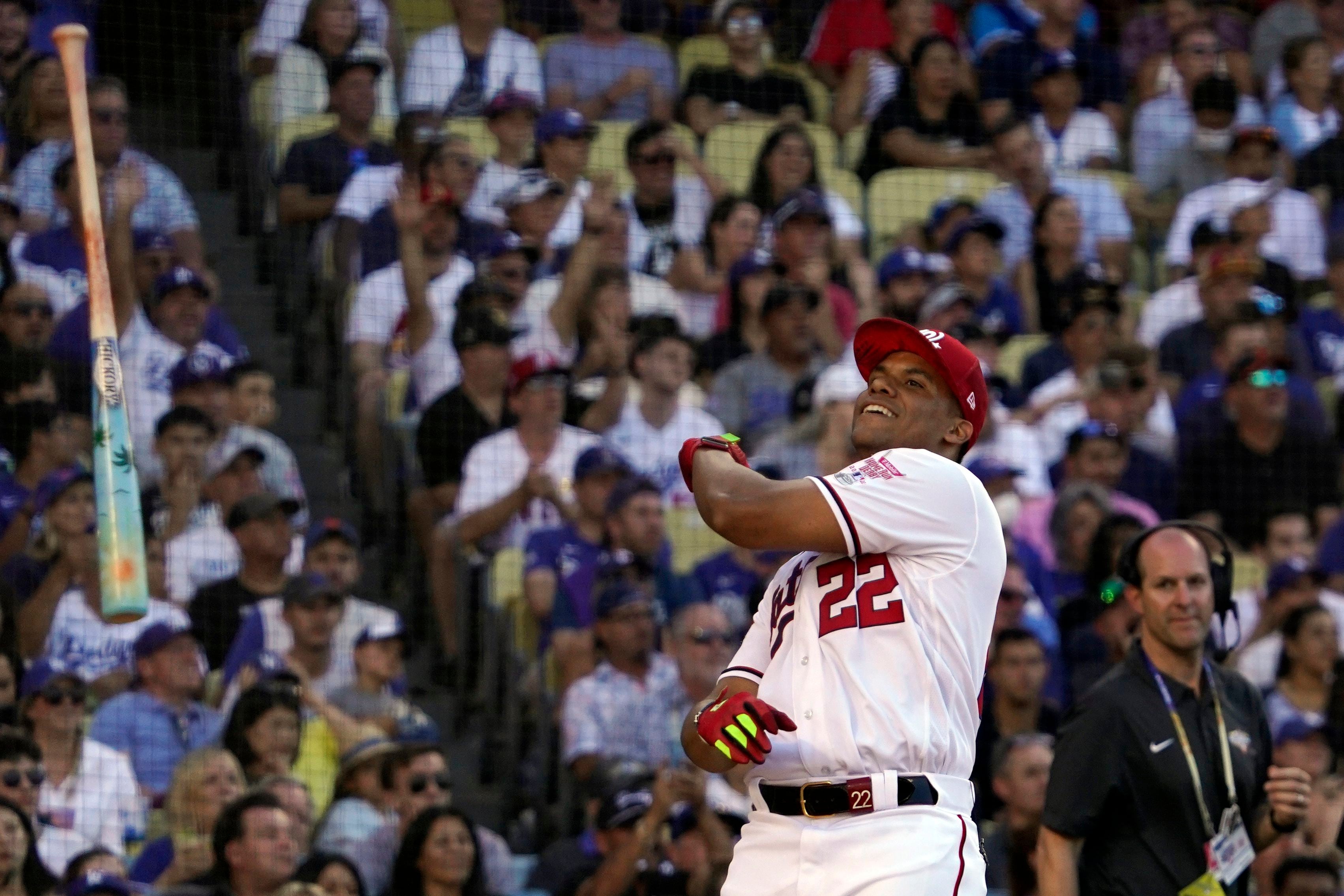 MLB HOME RUN DERBY: Julio Rodriguez, Juan Soto put on power display
