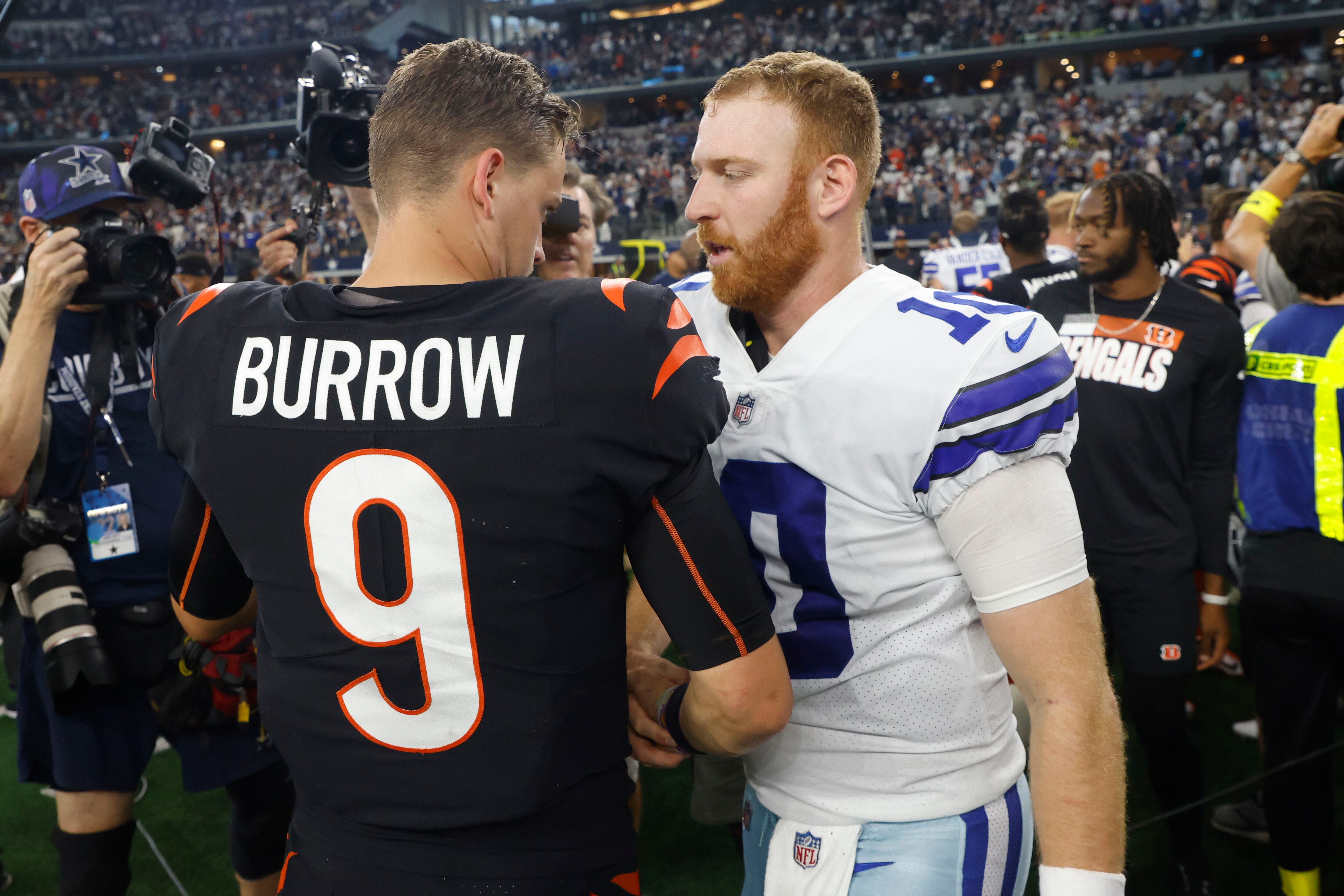 Burrow seeks Bengals reset, Cowboys backup Rush wants replay