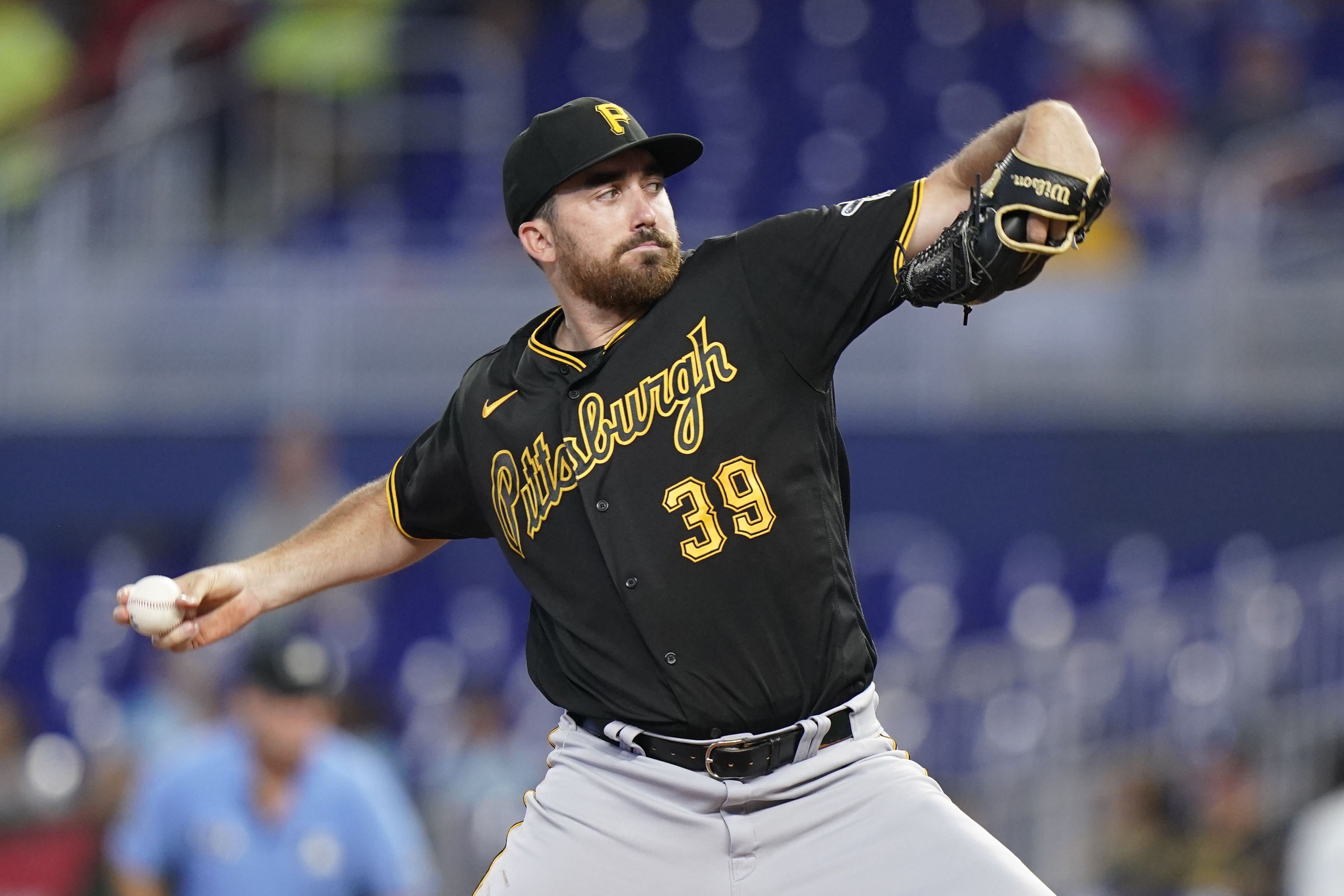 Miami Marlins third baseman Brian Anderson hits a two RBI double - Gold  Medal Impressions