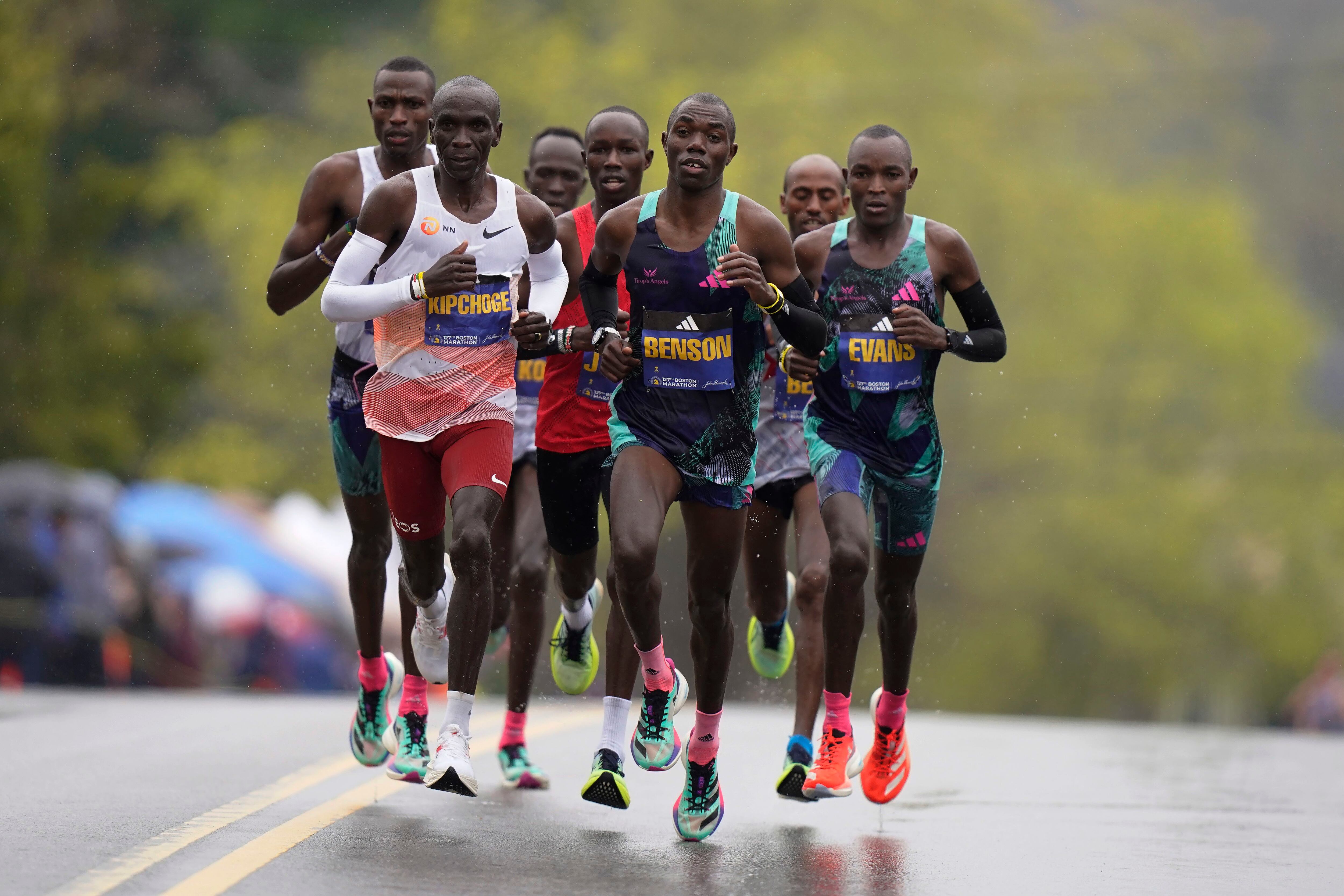 Runners kick off 127th Boston Marathon in Hopkinton