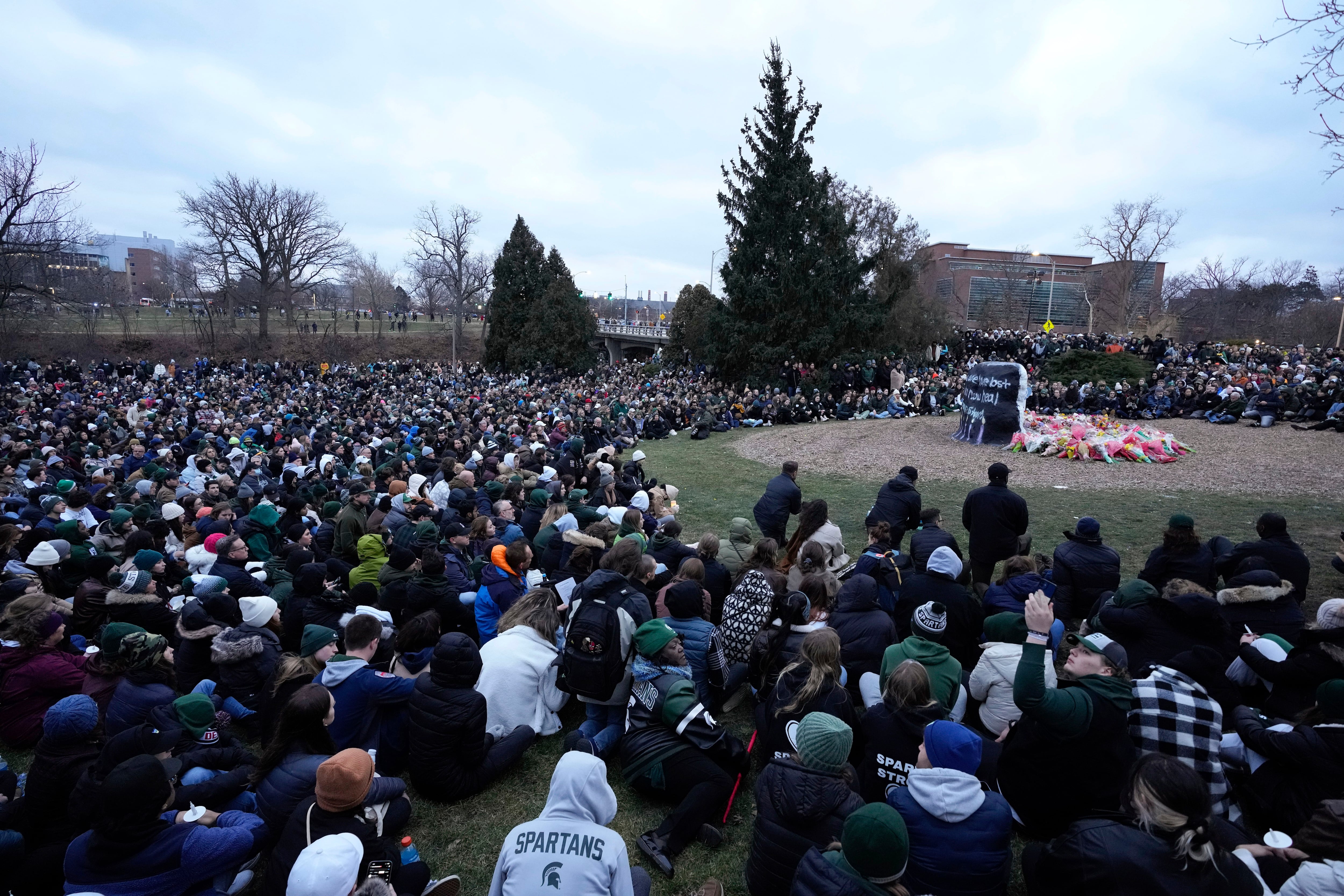 Michigan State students' training kicked in during shooting