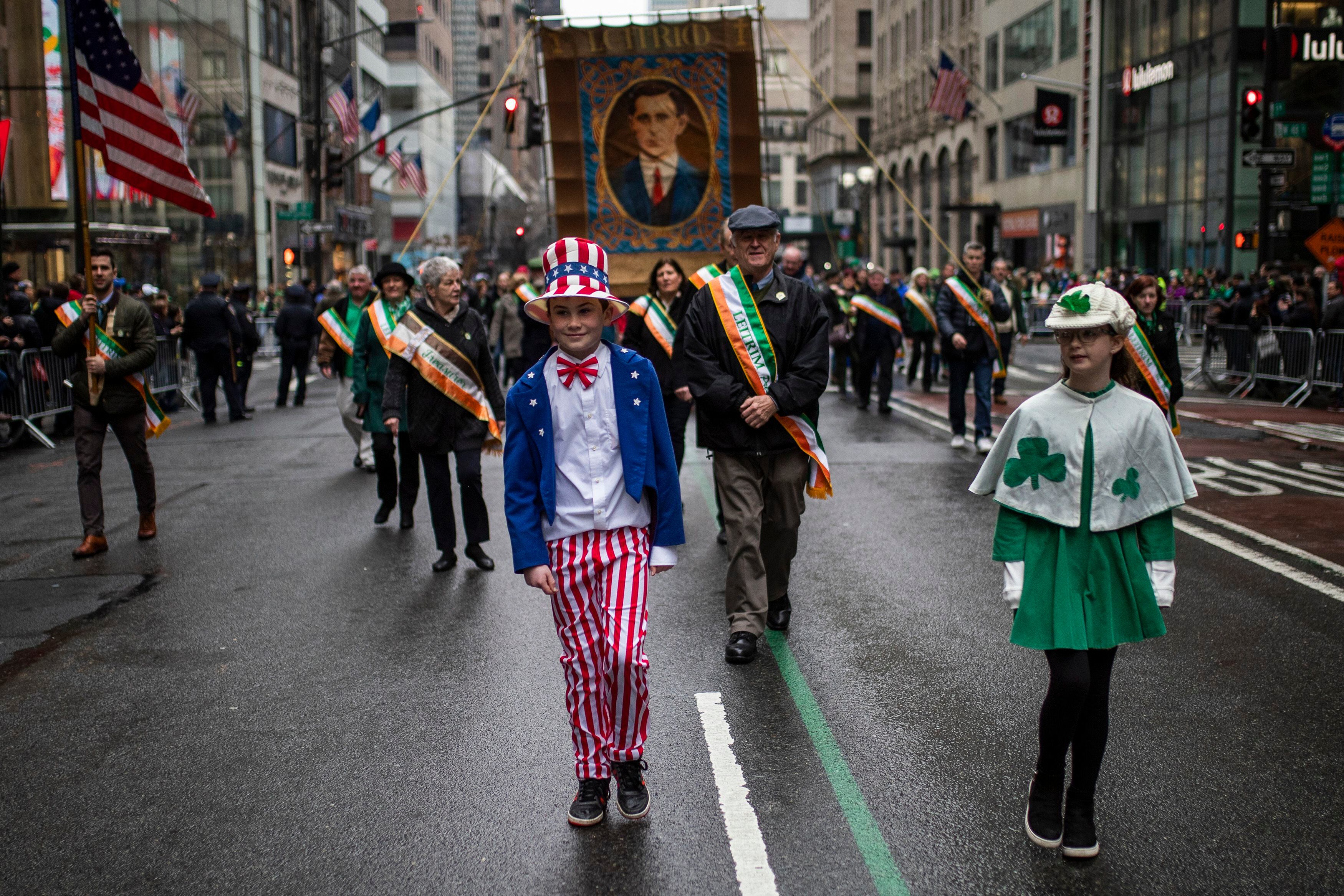 St. Patrick's Day parades across the country turn pandemic blues Irish green