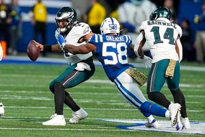 Jalen Hurts' late TD run gives Eagles 17-16 win over Colts - WISH-TV, Indianapolis News, Indiana Weather