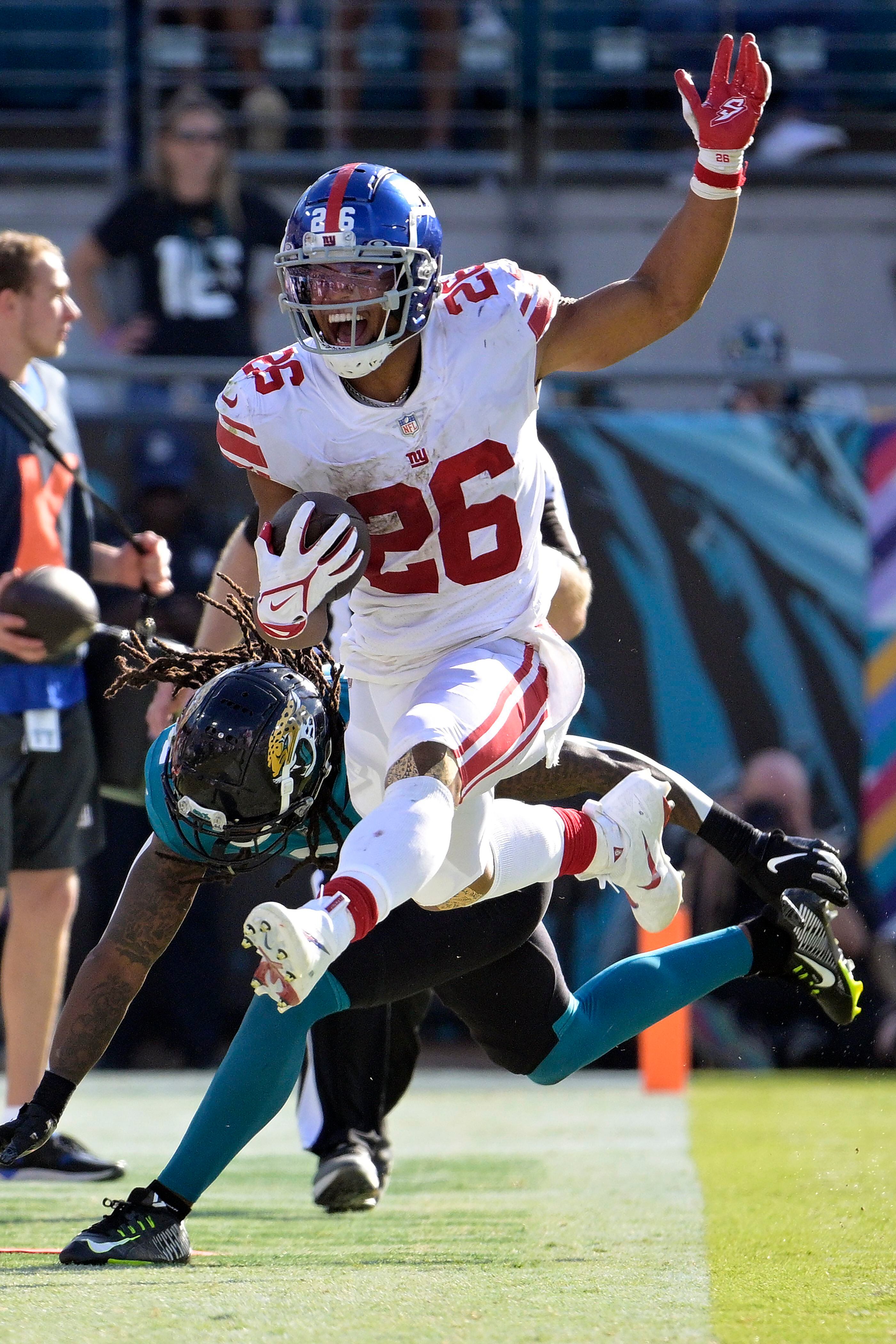 Jack interception return leads Jags over Barkley, Giants