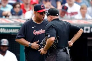 Guardians manager Terry Francona ejected Monday night