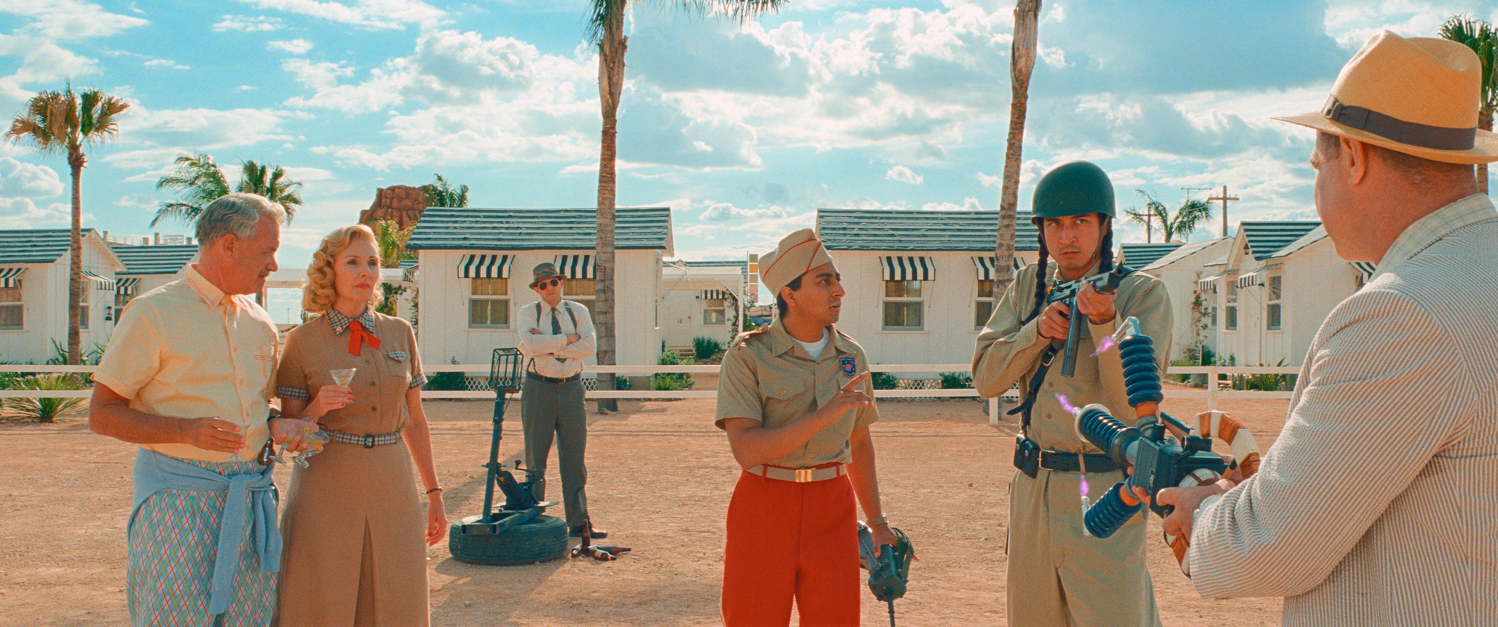 Owen Wilson, Adrien Brody and Jason Schwartzman on the set of The