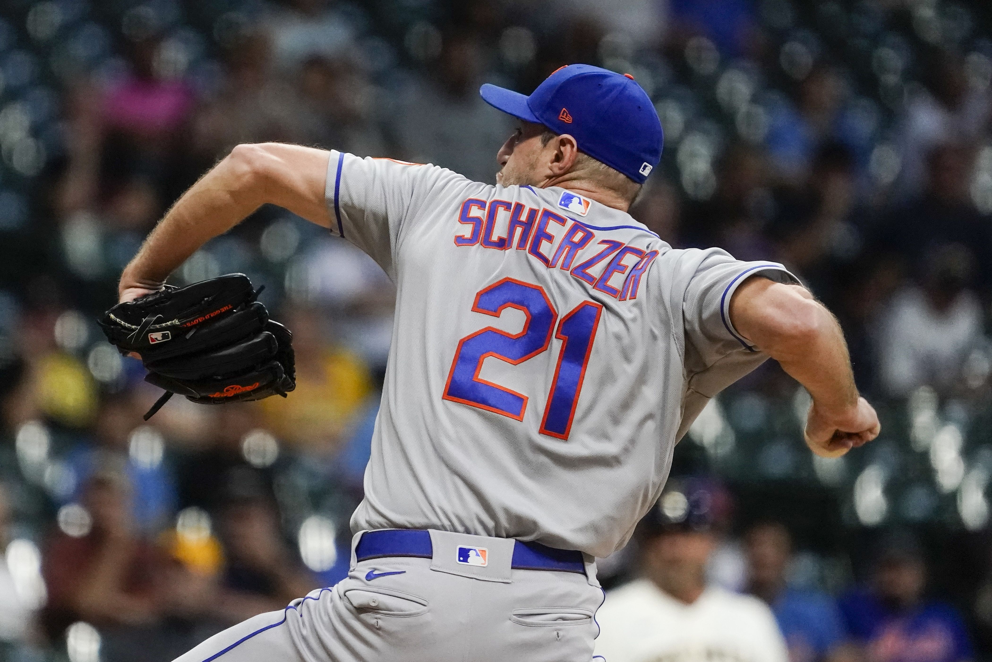 Brewers belt 3 straight HRs off Scherzer, rout Mets 9-0