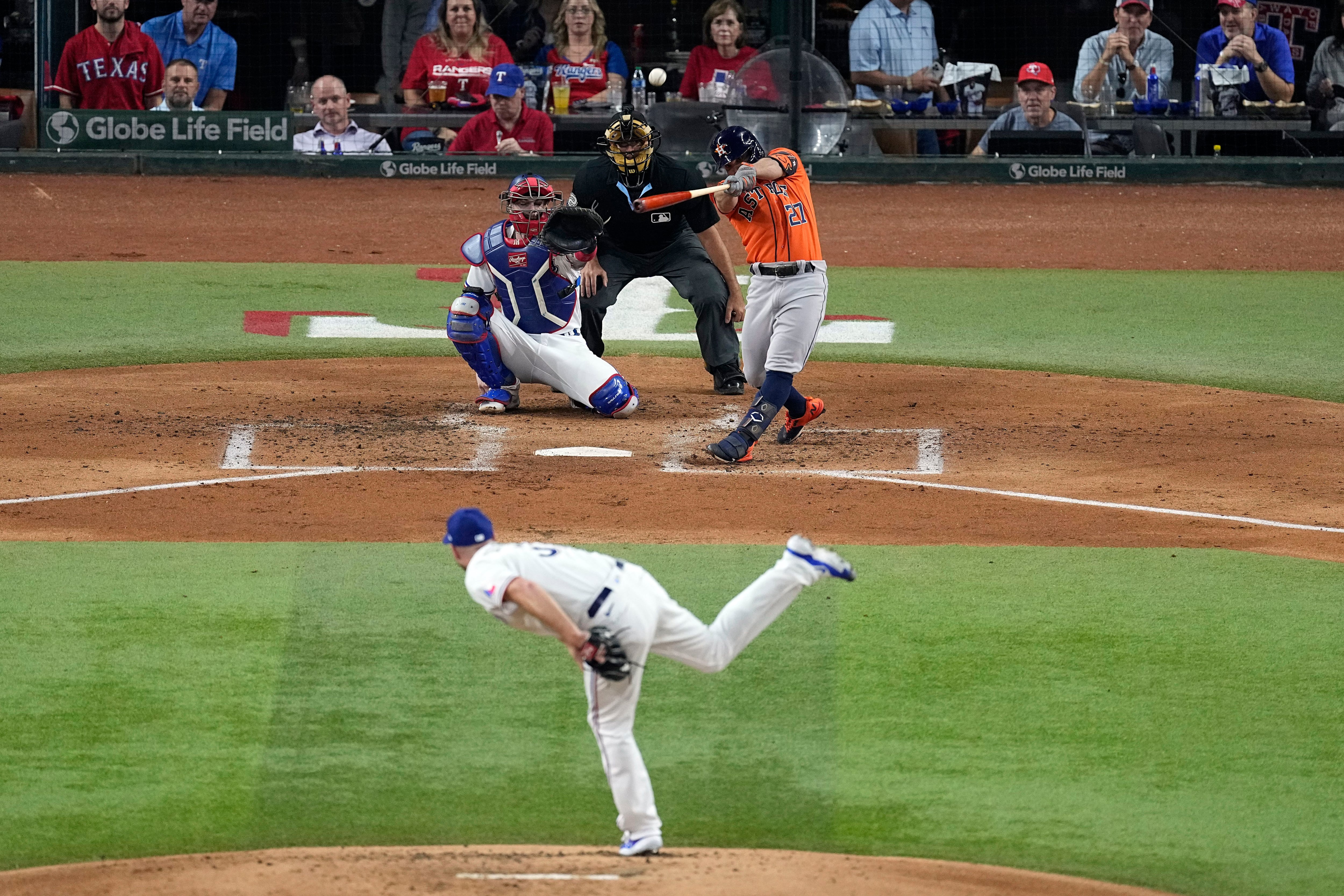 Astros rough up Rangers' Scherzer again, scoring 5 in 4 innings of ALCS  Game 3