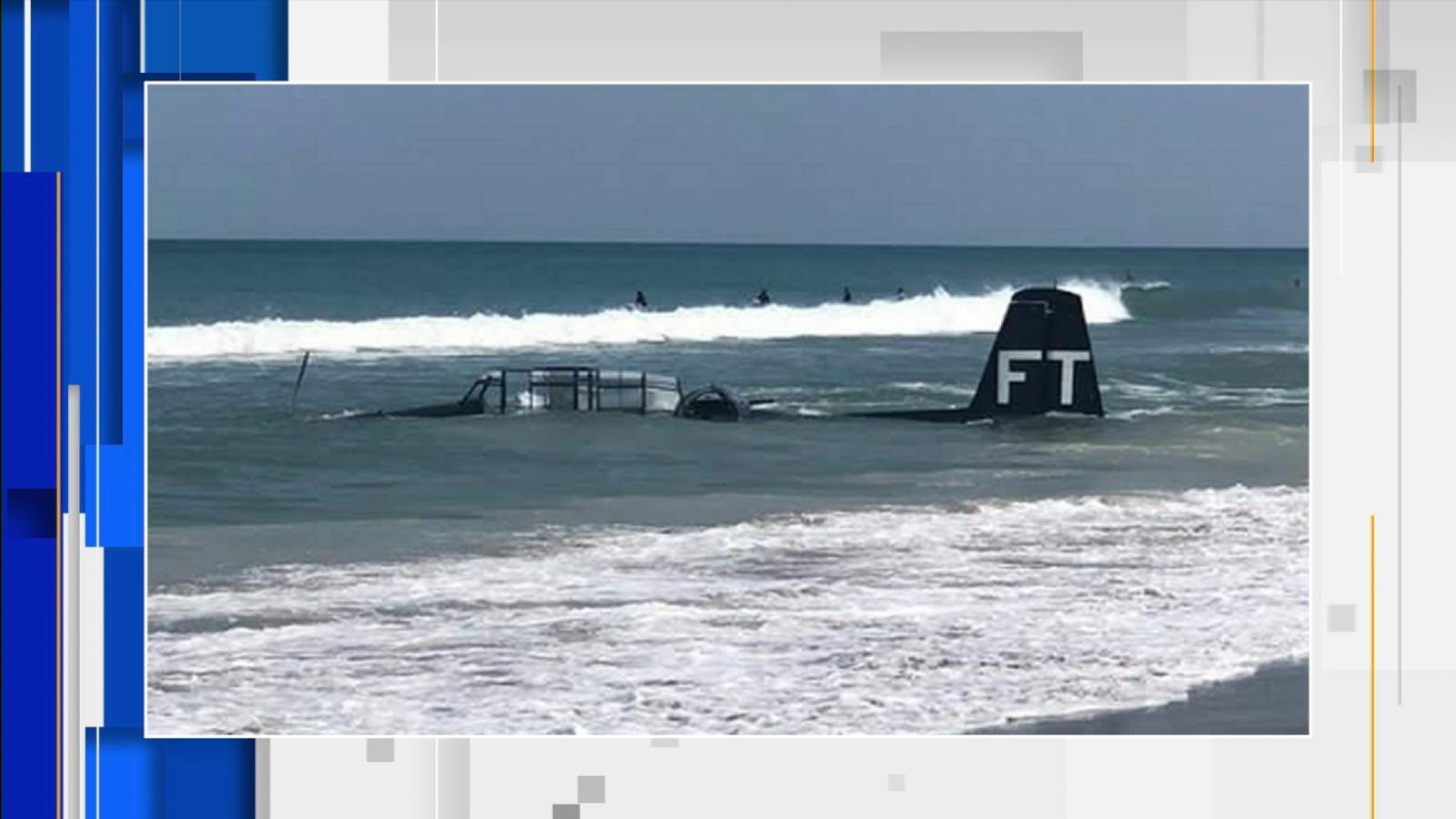 WW II-era plane makes emergency ocean landing at air show