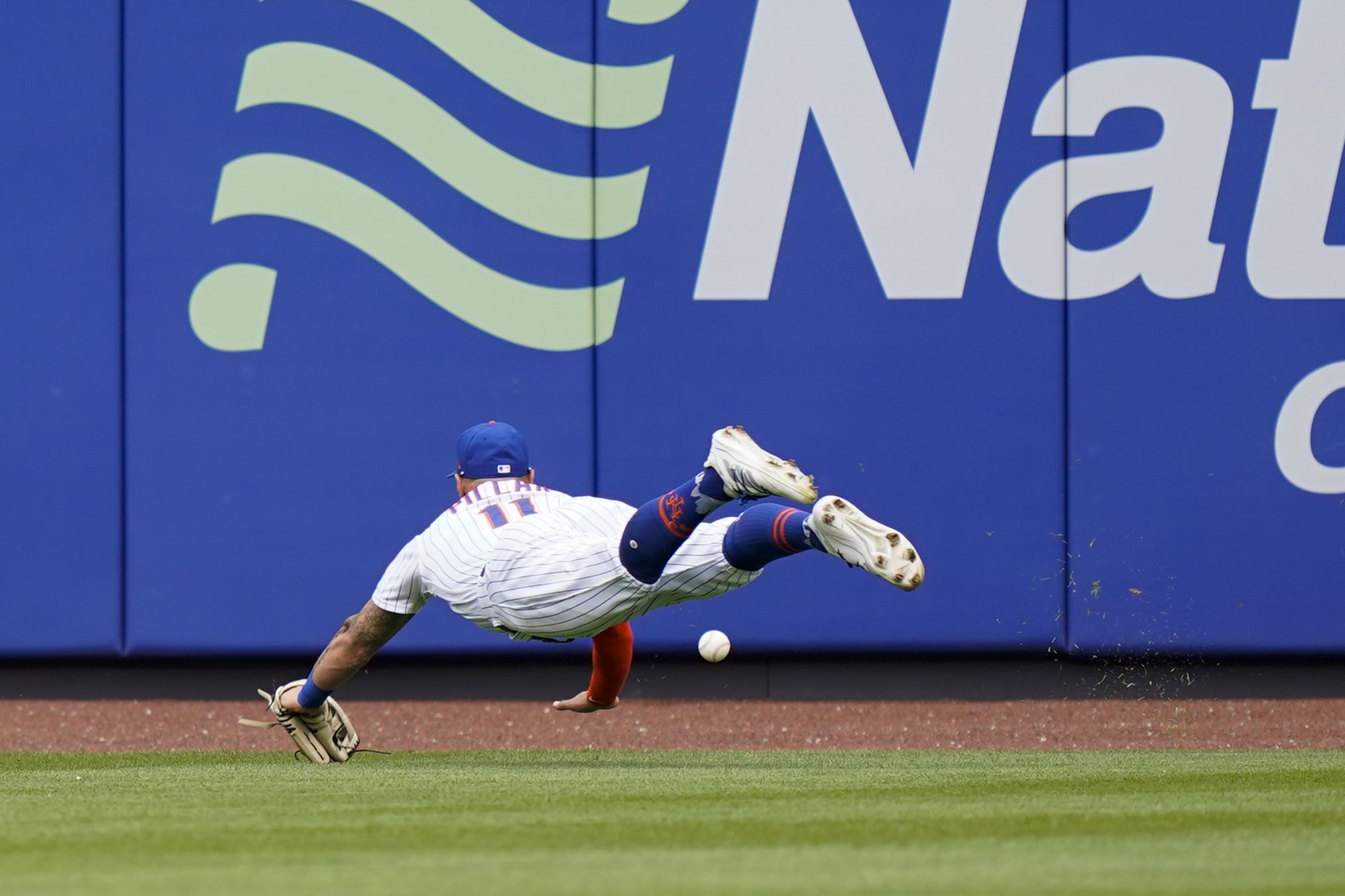 New York Mets' Javier Baez runs the bases after hitting a two-run home run  in the sixth inning of the baseball game against the Cincinnati Reds,  Saturday, July 31, 2021, in New