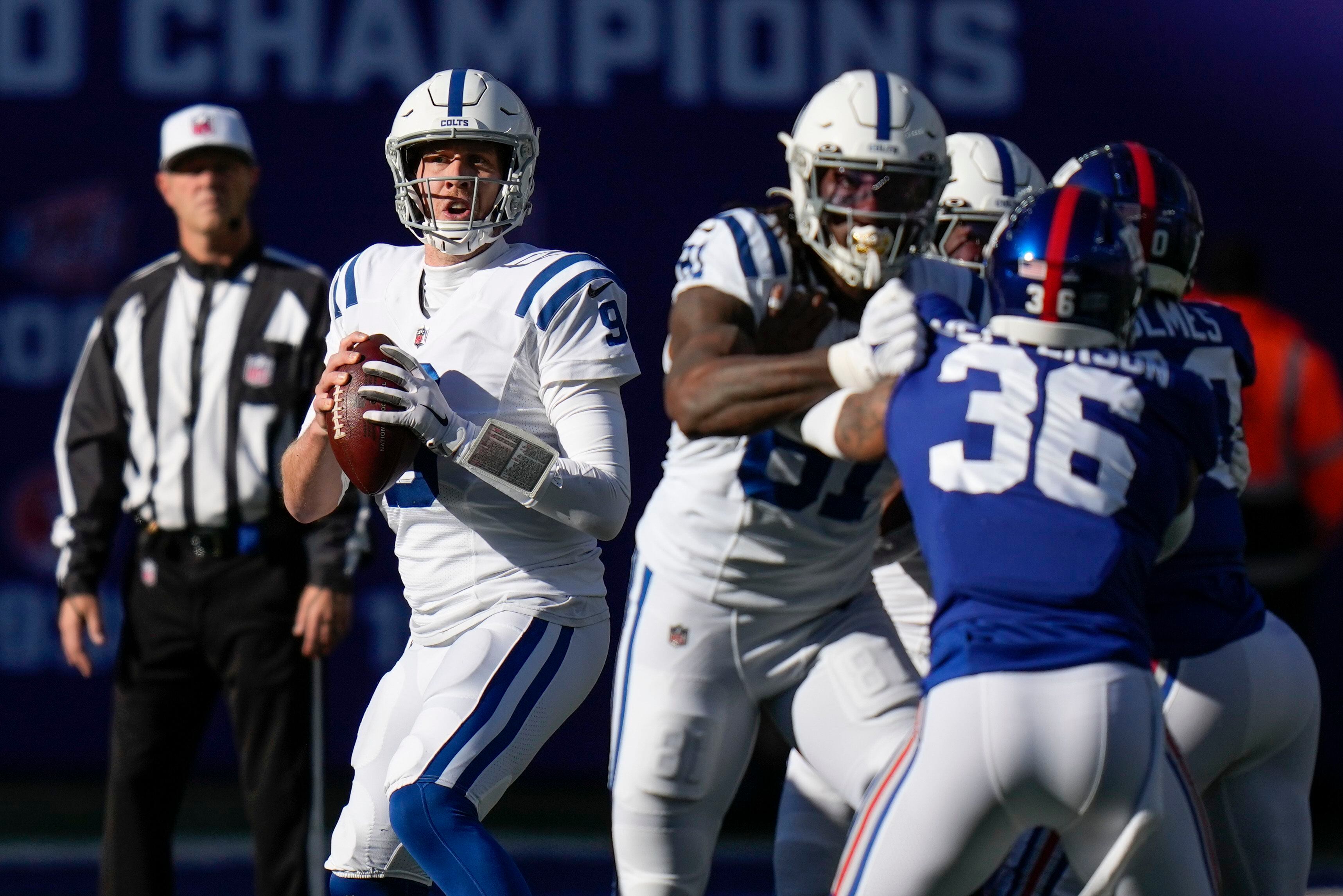 Sam Ehlinger in, Nick Foles out for Colts' finale