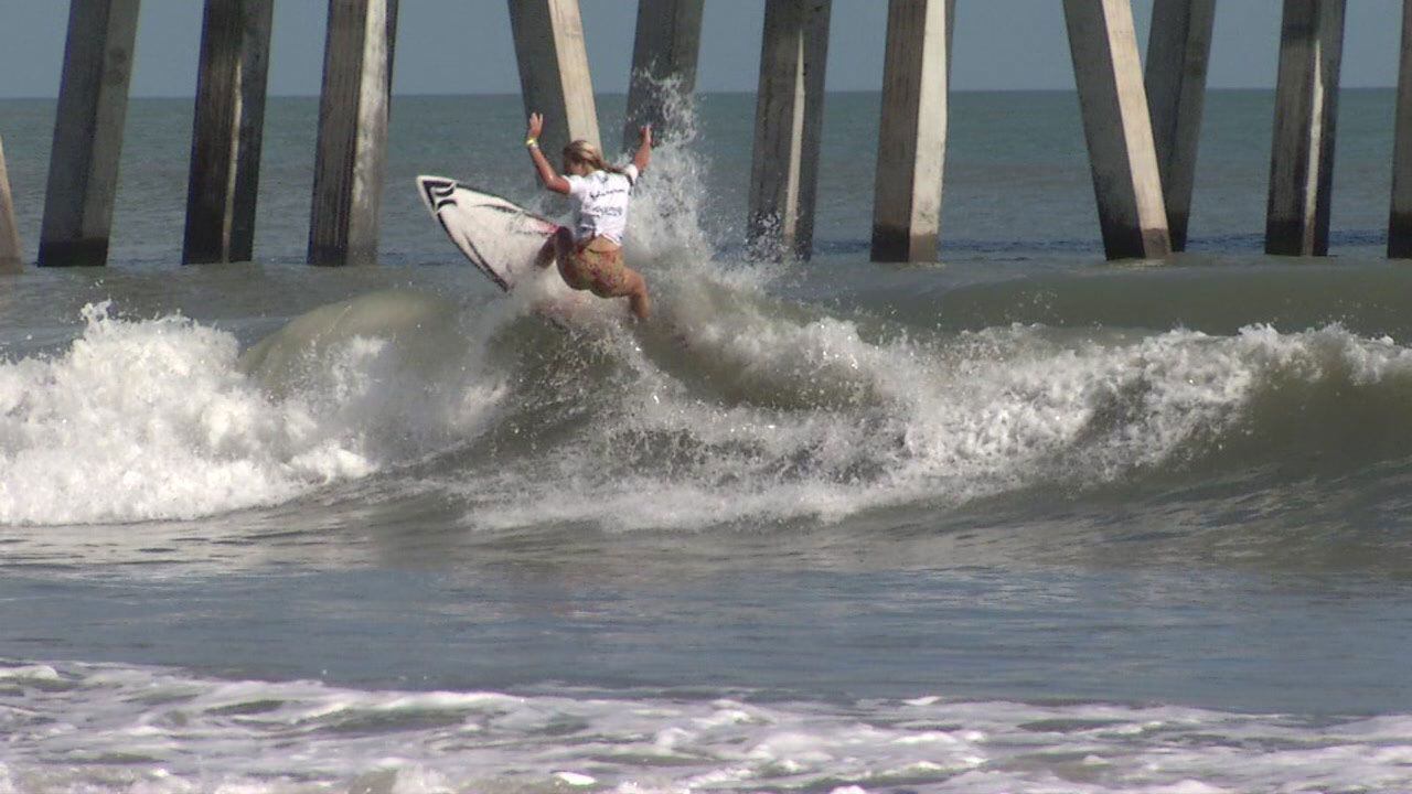 Super Girl Surf Pro: Jacksonville Beach waves show up for surf contest