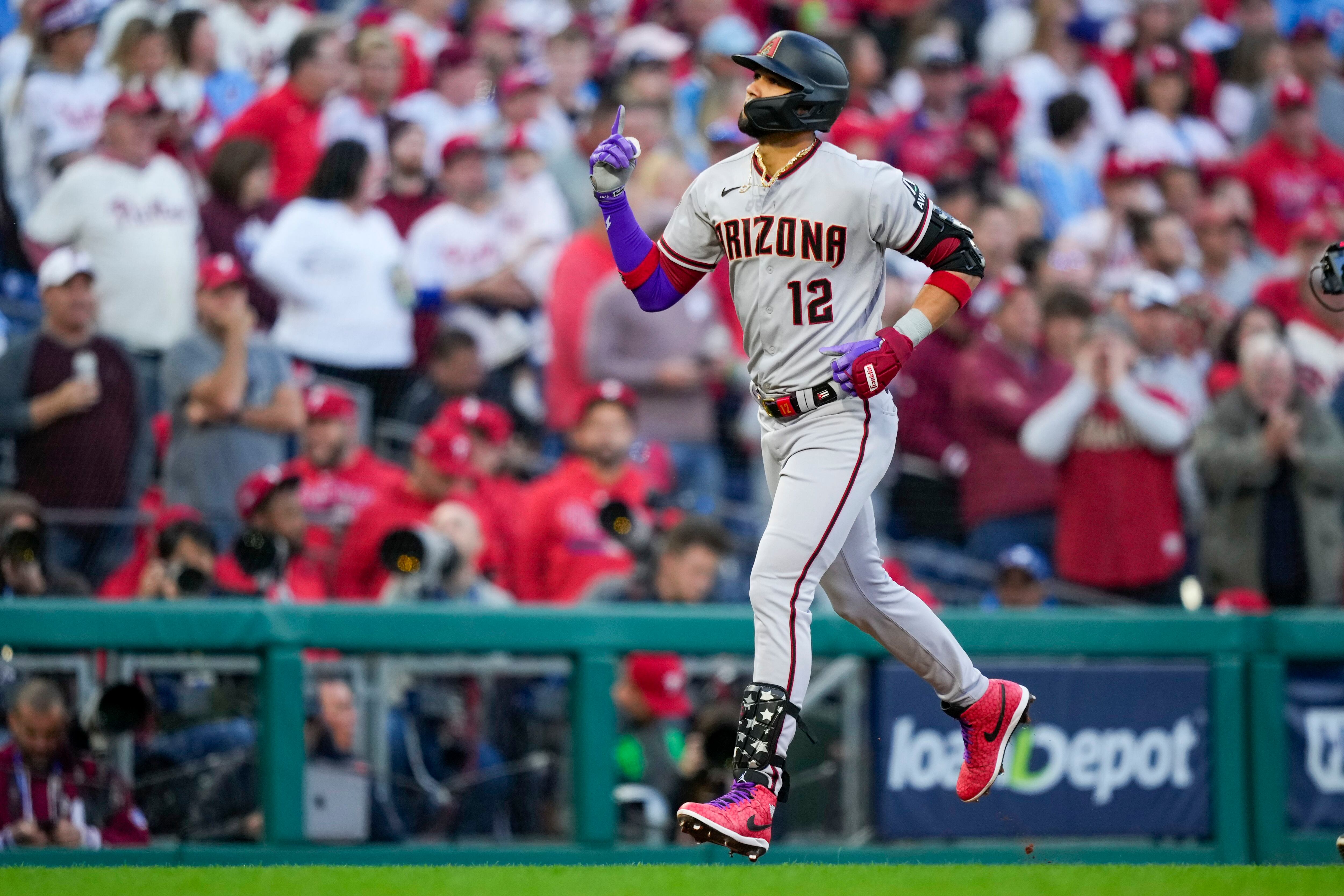 Arizona Diamondbacks' Lourdes Gurriel Jr. prepares to play a