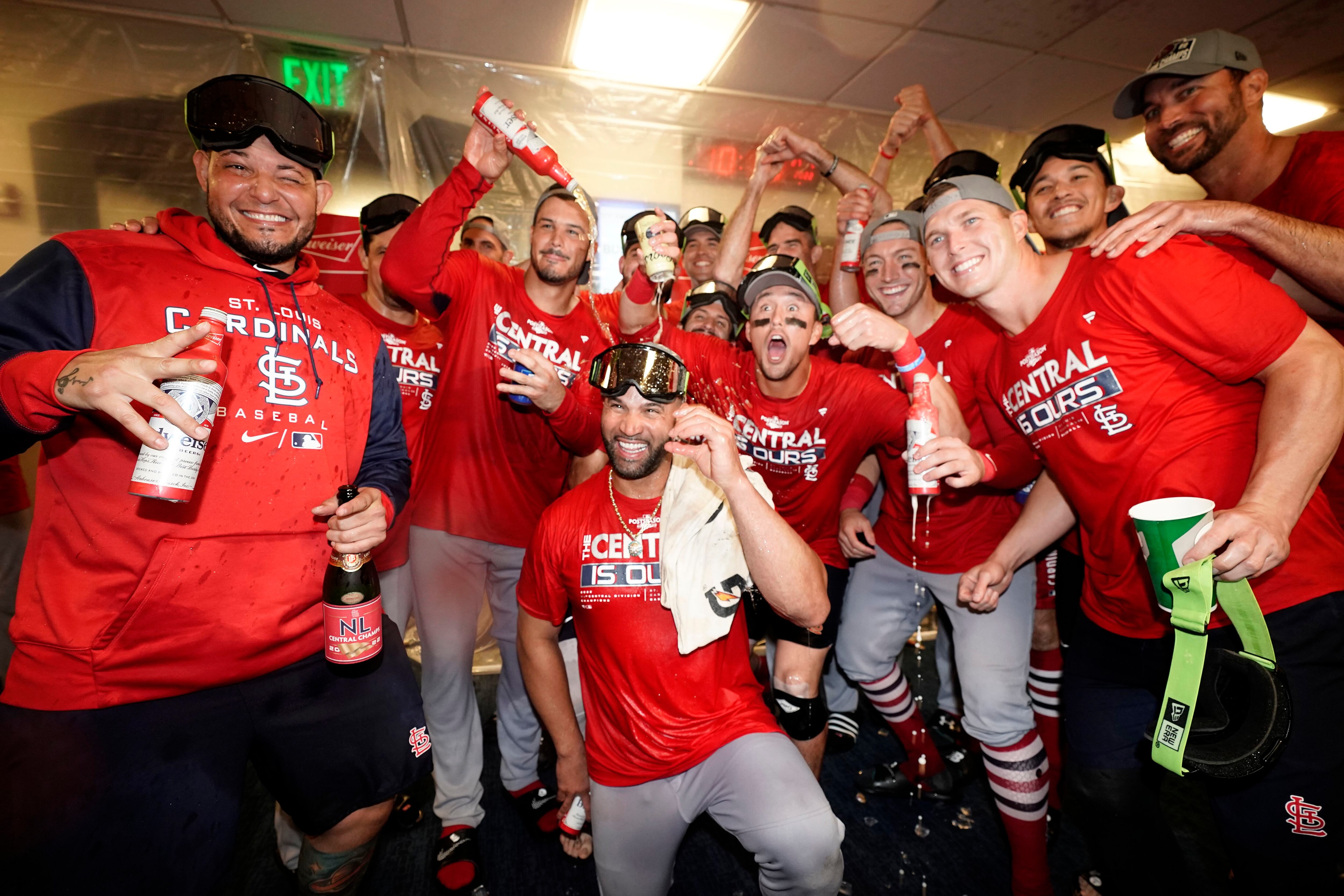 St. Louis Cardinals We Own The Central Division Champs Locker Room T-S