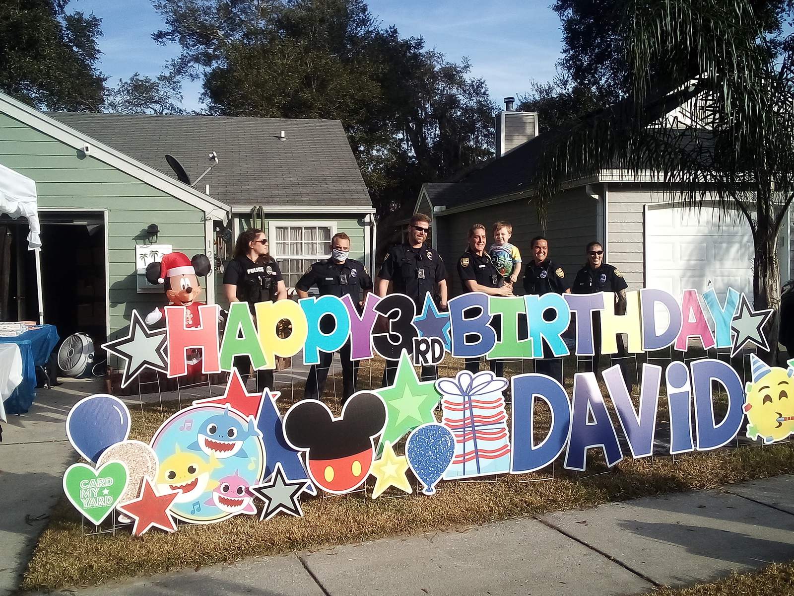 JFRD, JSO surprises local 3-year-old for his birthday