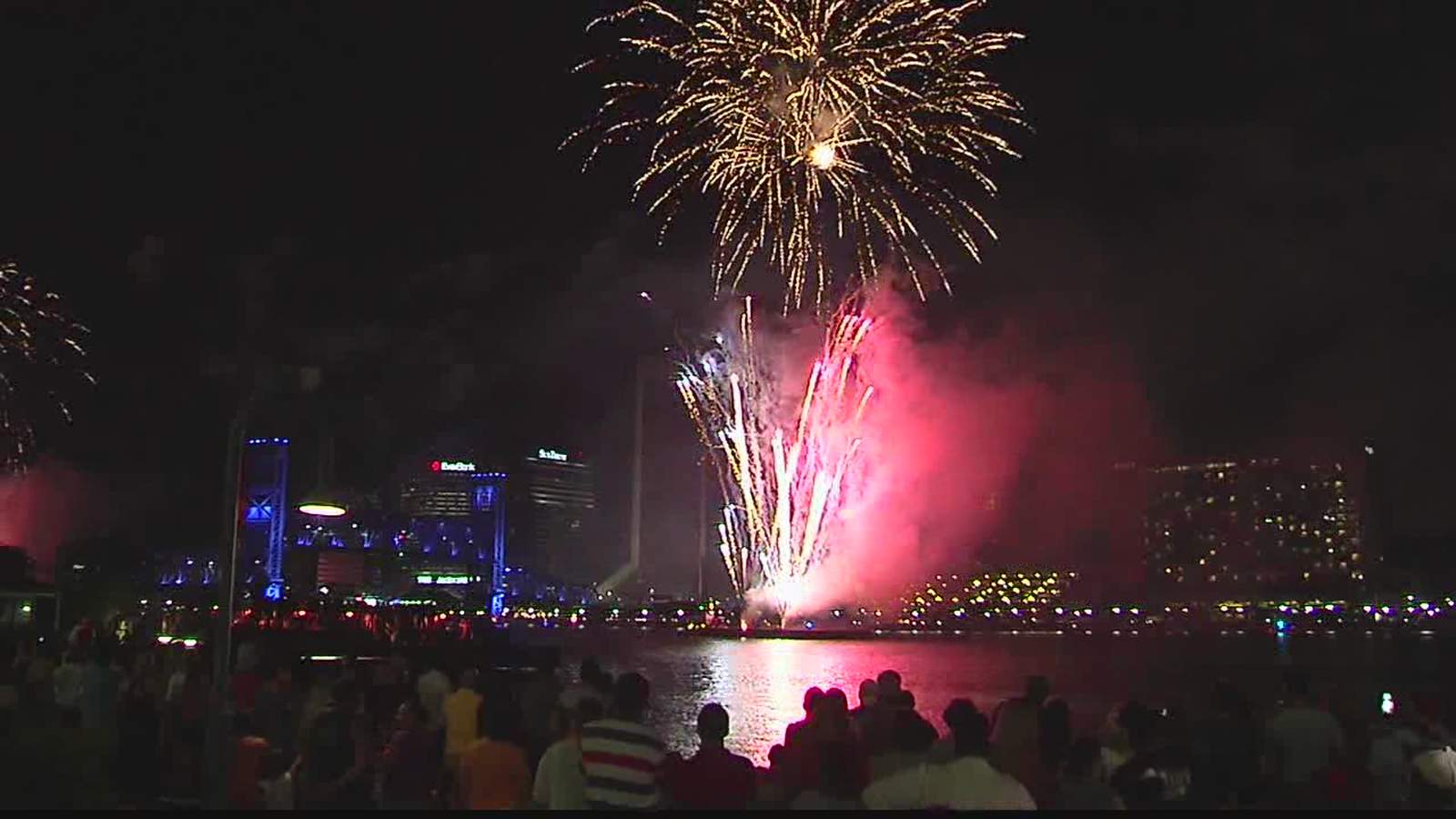 Downtown Jacksonville fireworks