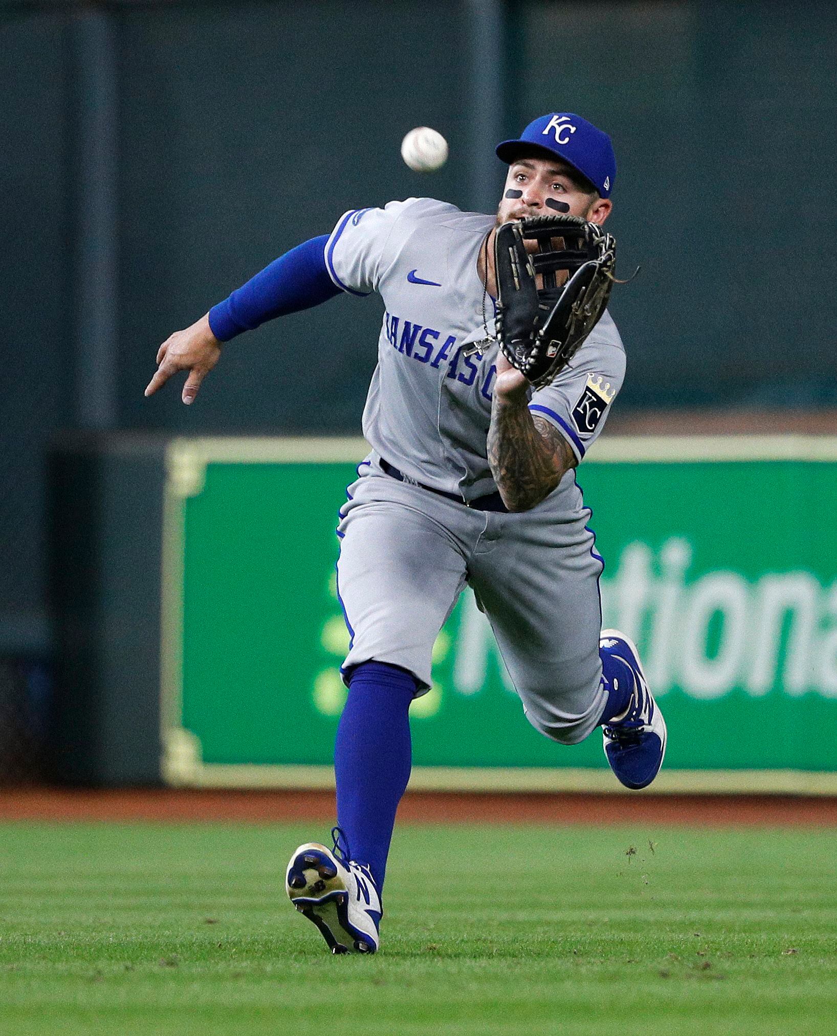 Freddy Fermin and Kyle Isbel of the Kansas City Royals celebrate