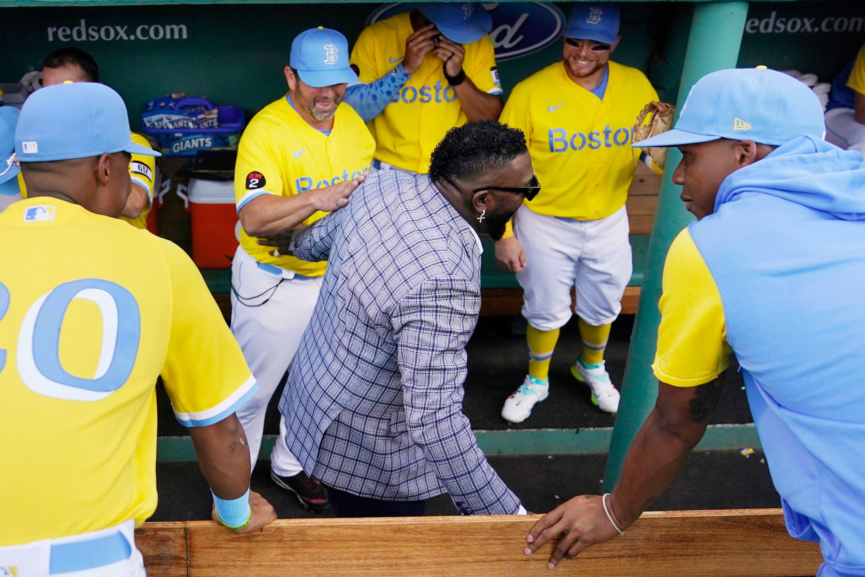 Red Sox Hang 'Boston Strong' No. 617 Jersey in Dugout During Tuesday's Game  (Photo) 